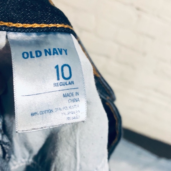 Old Navy Rockstar Jeans Skinny Blue Dark Wash Denim Stretchy Size 10R - Picture 6 of 6